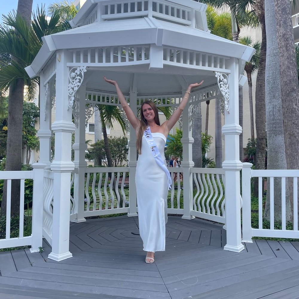 Altar’d State strapless maxi dress